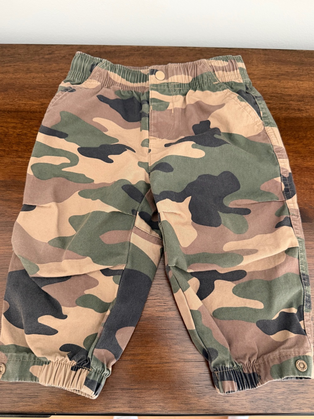 GAP Kids Camo Cargo Pants - Green/Brown/Black
